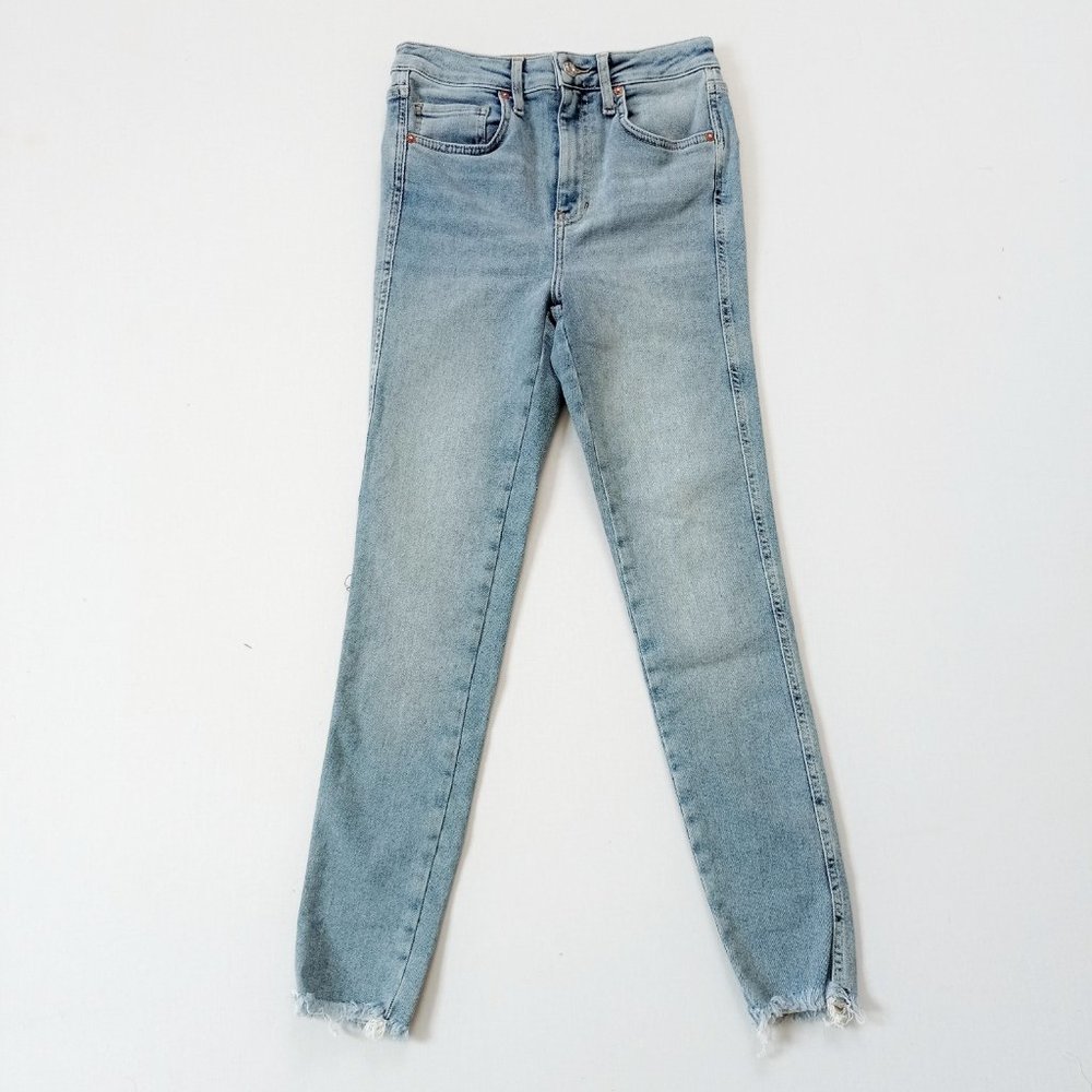 NEW Free People Raw High Rise Skinny Jegging 28 - Picture 6 of 11